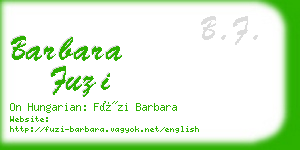 barbara fuzi business card